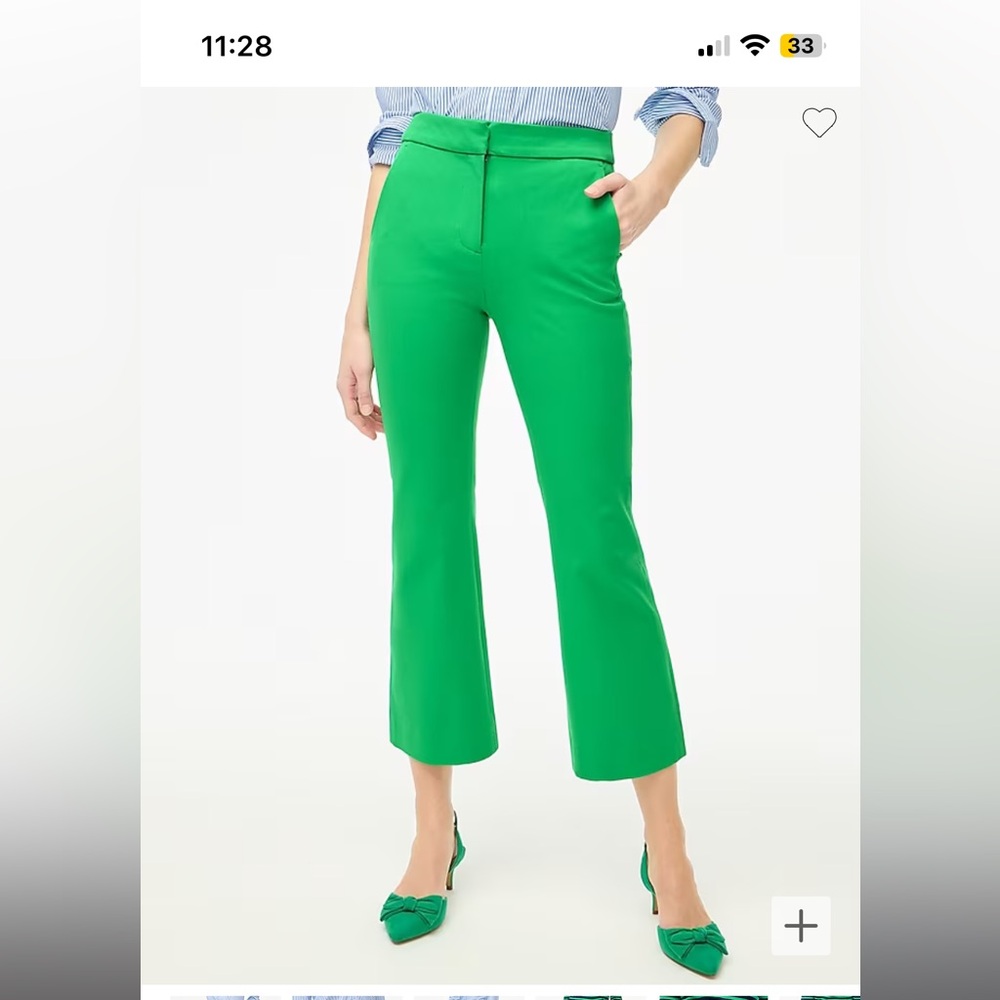 Green flare Loft pant